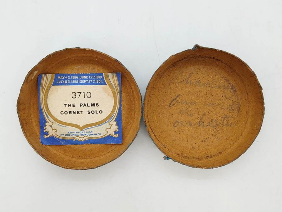 EDISON　エジソン　COLUMBIA　コロムビア　蝋管15点セット(シリンダー、円筒レコード、RECORD、蓄音機用)(R-076723)