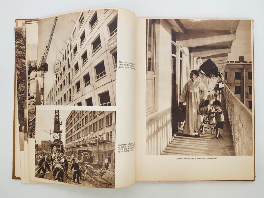 稀少　DEMOCRATIC PEOPLE'S REPUBLIC OF KOREA　1958　北朝鮮　歴史写真集(英字、英語、朝鮮民主主義人民共和国、写真帳、古本)(R-076724)