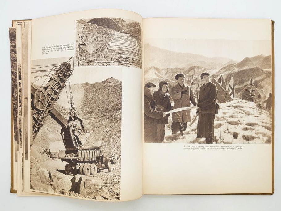稀少　DEMOCRATIC PEOPLE'S REPUBLIC OF KOREA　1958　北朝鮮　歴史写真集(英字、英語、朝鮮民主主義人民共和国、写真帳、古本)(R-076724)