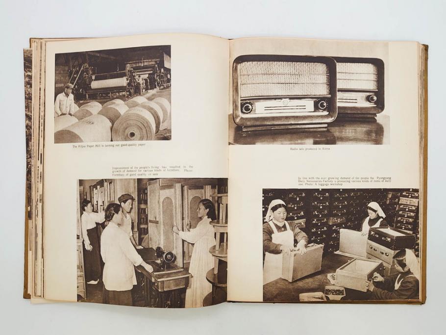 稀少　DEMOCRATIC PEOPLE'S REPUBLIC OF KOREA　1958　北朝鮮　歴史写真集(英字、英語、朝鮮民主主義人民共和国、写真帳、古本)(R-076724)