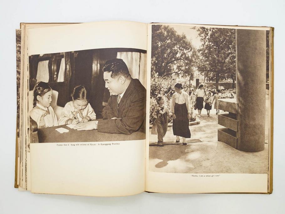稀少　DEMOCRATIC PEOPLE'S REPUBLIC OF KOREA　1958　北朝鮮　歴史写真集(英字、英語、朝鮮民主主義人民共和国、写真帳、古本)(R-076724)