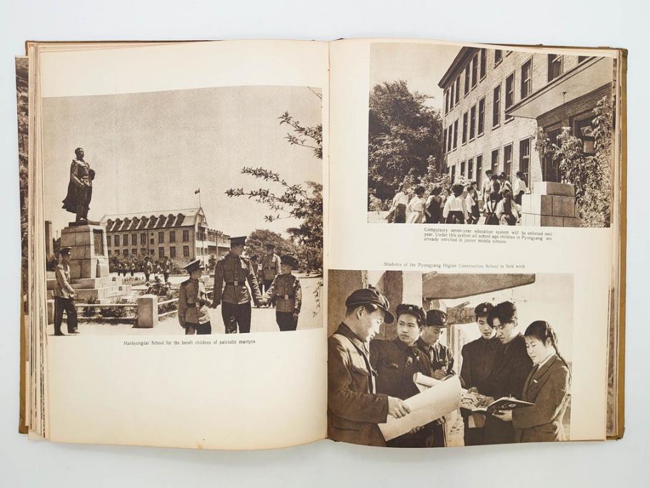稀少　DEMOCRATIC PEOPLE'S REPUBLIC OF KOREA　1958　北朝鮮　歴史写真集(英字、英語、朝鮮民主主義人民共和国、写真帳、古本)(R-076724)