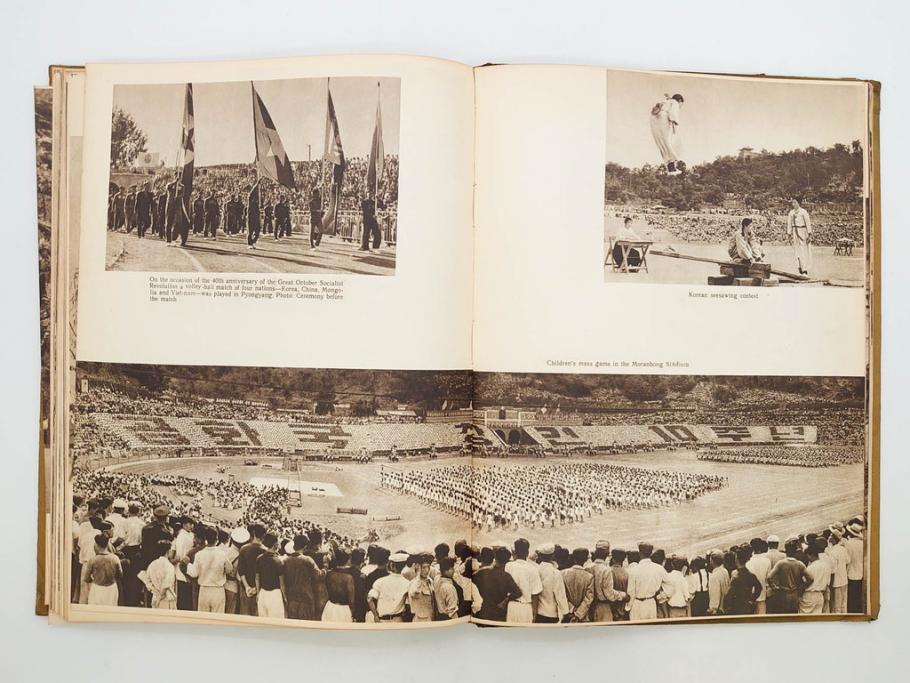 稀少　DEMOCRATIC PEOPLE'S REPUBLIC OF KOREA　1958　北朝鮮　歴史写真集(英字、英語、朝鮮民主主義人民共和国、写真帳、古本)(R-076724)