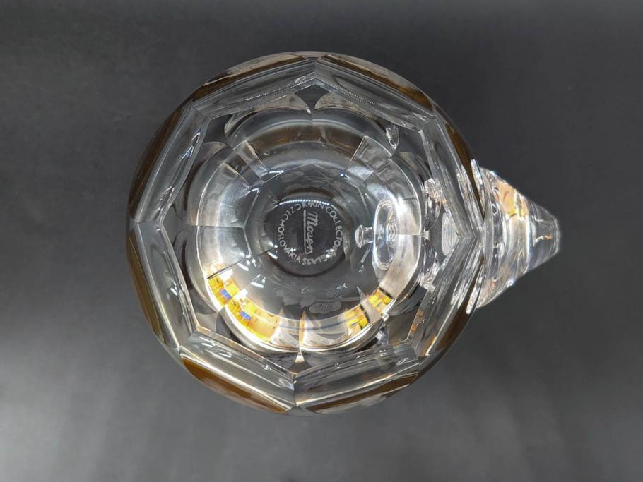 1985年　チェコ　Moser　モーゼル　キリンビアマグコレクション　コレクターズグラス　金彩　ビアジョッキ(KIRIN COLLECTORS GLASS、グラヴィール、ガラス)(R-076725)