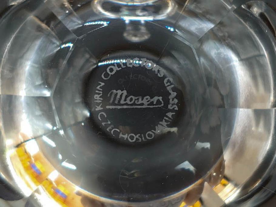 1985年　チェコ　Moser　モーゼル　キリンビアマグコレクション　コレクターズグラス　金彩　ビアジョッキ(KIRIN COLLECTORS GLASS、グラヴィール、ガラス)(R-076725)