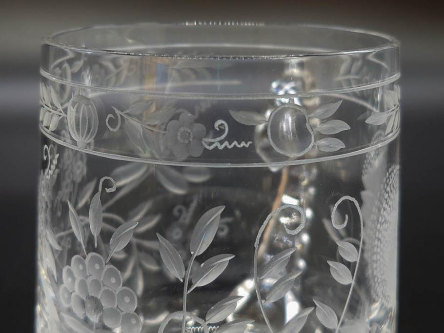 ドイツ　Meissen　マイセンクリスタル　マイセンフラワー　1982年　特別頒布　キリンビアマグコレクション　コレクターズグラス(KIRIN COLLECTORS GLASS、MEISSENER BLEIKRISTALL、ガラス)(R-076726)