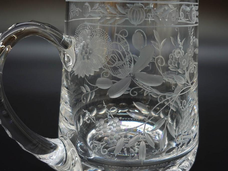 ドイツ　Meissen　マイセンクリスタル　マイセンフラワー　1982年　特別頒布　キリンビアマグコレクション　コレクターズグラス(KIRIN COLLECTORS GLASS、MEISSENER BLEIKRISTALL、ガラス)(R-076726)