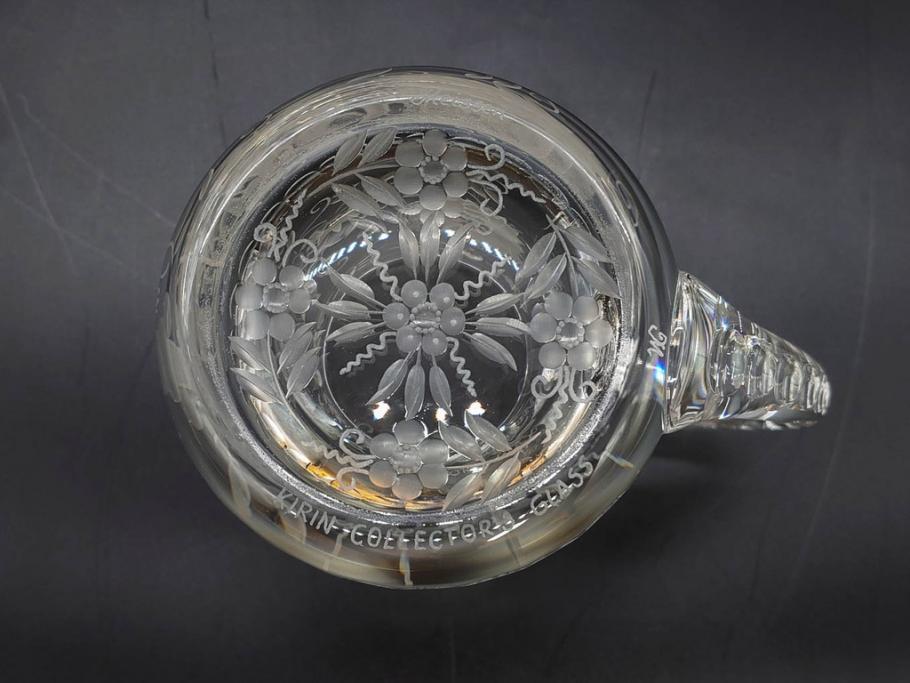 ドイツ　Meissen　マイセンクリスタル　マイセンフラワー　1982年　特別頒布　キリンビアマグコレクション　コレクターズグラス(KIRIN COLLECTORS GLASS、MEISSENER BLEIKRISTALL、ガラス)(R-076726)