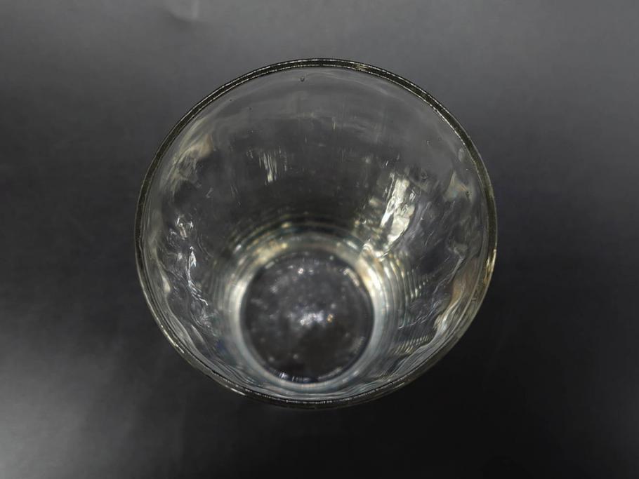 戦前　当時物　ガラス　切子　エナメル　グラス　どこか懐かしさを感じるコップなど5点セット(花、小物入れ、硝子、和ガラス)(R-082934)