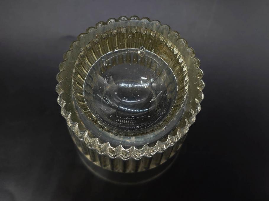 戦前　当時物　ガラス　切子　エナメル　グラス　どこか懐かしさを感じるコップなど5点セット(花、小物入れ、硝子、和ガラス)(R-082934)