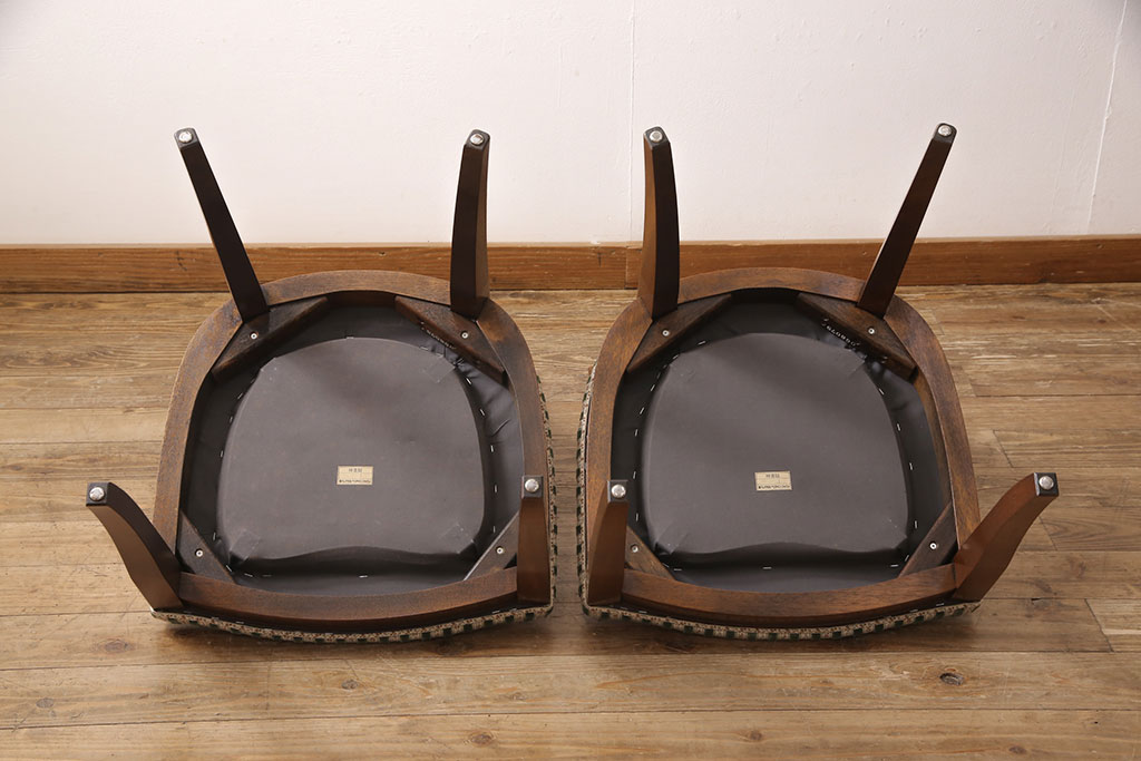 中古　DREXEL HERITAGE(ドレクセルヘリテイジ)のFRANCESCA(フランチェスカ)シリーズ　J917　気品のあるサイドチェア2脚セット(ダイニングチェア、椅子)(2脚定価　約32万円)(R-051856)