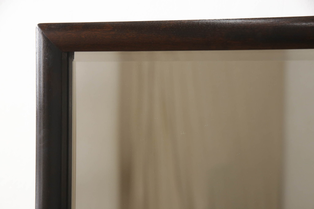 中古　松本民芸家具　シンプルながら品の良い佇まいが魅力のD型姿見(スタンドミラー、鏡)(定価約14万8千円)(R-066459)
