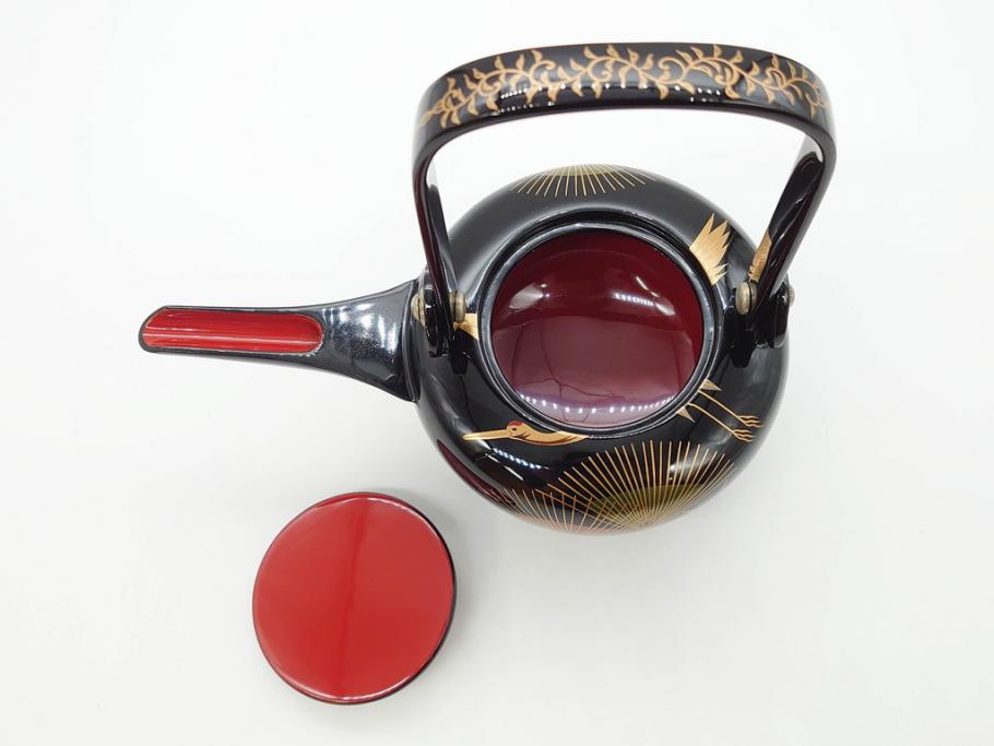 未使用】輪島塗 角藤漆器店 熨斗蒔絵 屠蘇器七つ揃 重箱/銚子/盃 酒器 未使用】輪島塗 角藤漆器店 熨斗蒔絵 屠蘇器七つ揃 重箱/銚子/盃 酒器