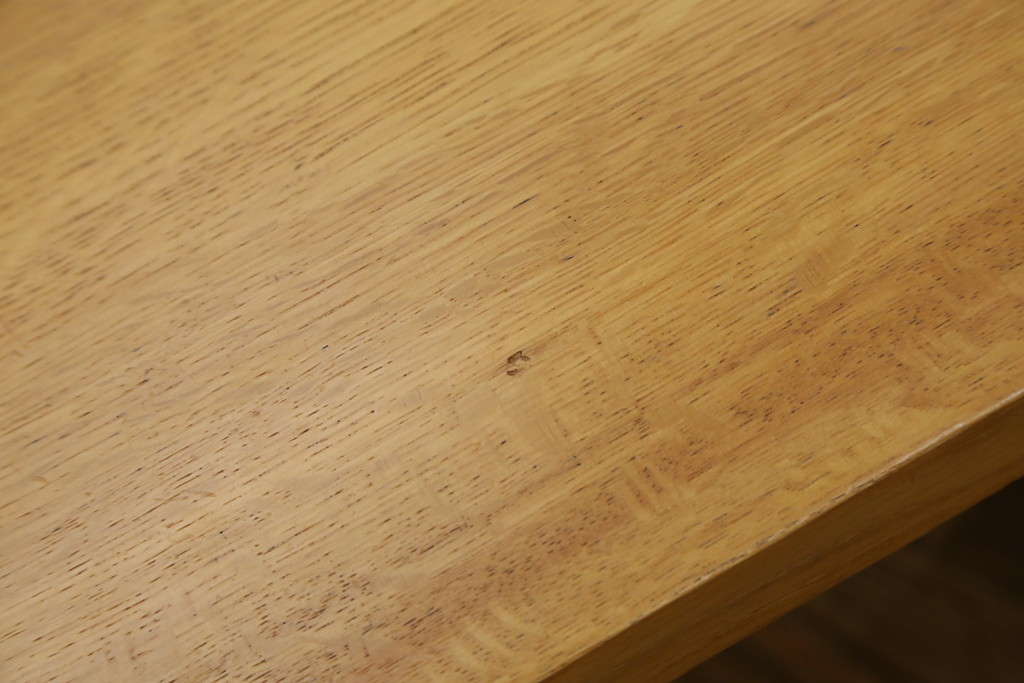 中古　日進木工(nissin)　WHITE WOOD(ホワイトウッド)　ナラ材とウォールナット材の組み合わせが美しいローテーブル(リビングテーブル、センターテーブル、座卓)(R-066814)