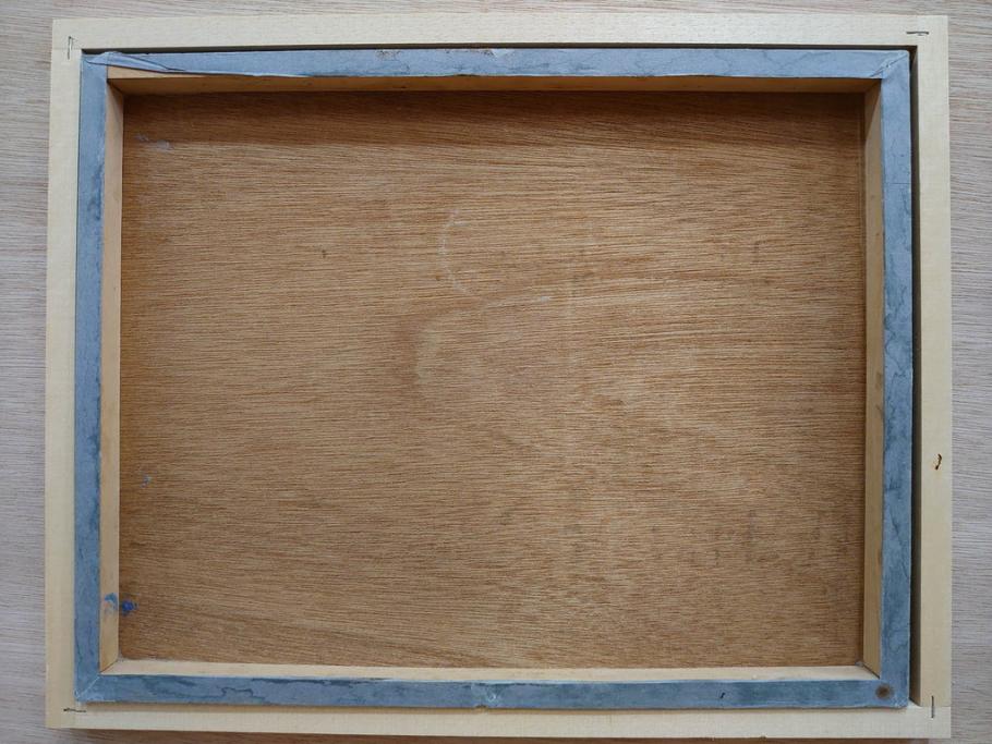 真作　山下邦雄　「牡丹」　6F(6号)　日本画(ぼたん、花、共シール、絵画、額装、箱付き)(R-076743)