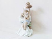 絶版　スペイン　リヤドロ　LLADRO　幼き頃　No.7649　限定4000体　フィギュリン(LA INFANCIA WHERE LOVES BEGINS、家族、ファミリー、陶器人形、置物、オブジェ、箱付き)(R-076745)