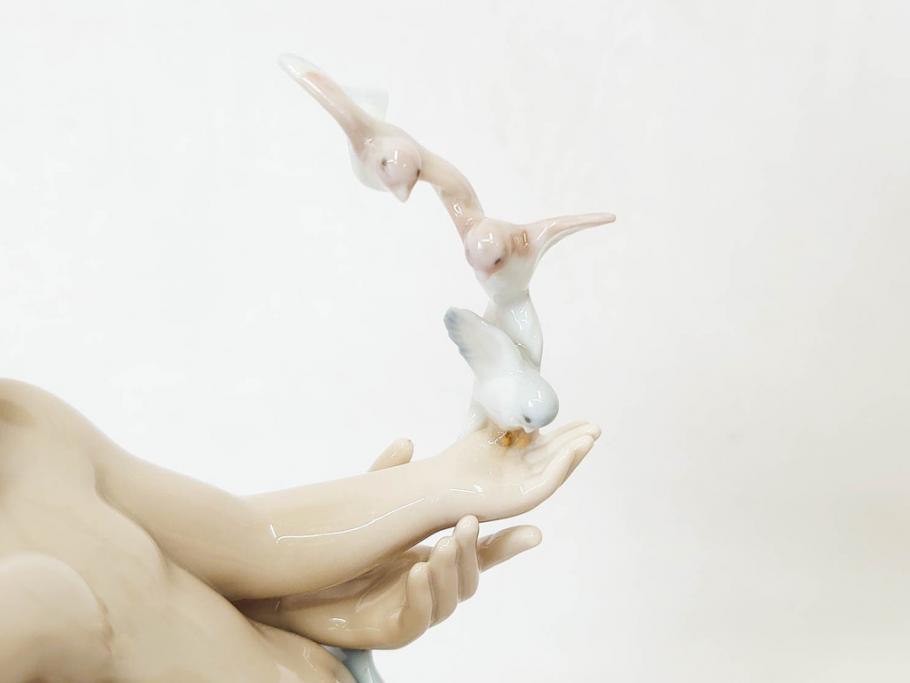 絶版　スペイン　リヤドロ　LLADRO　幼き頃　No.7649　限定4000体　フィギュリン(LA INFANCIA WHERE LOVES BEGINS、家族、ファミリー、陶器人形、置物、オブジェ、箱付き)(R-076745)