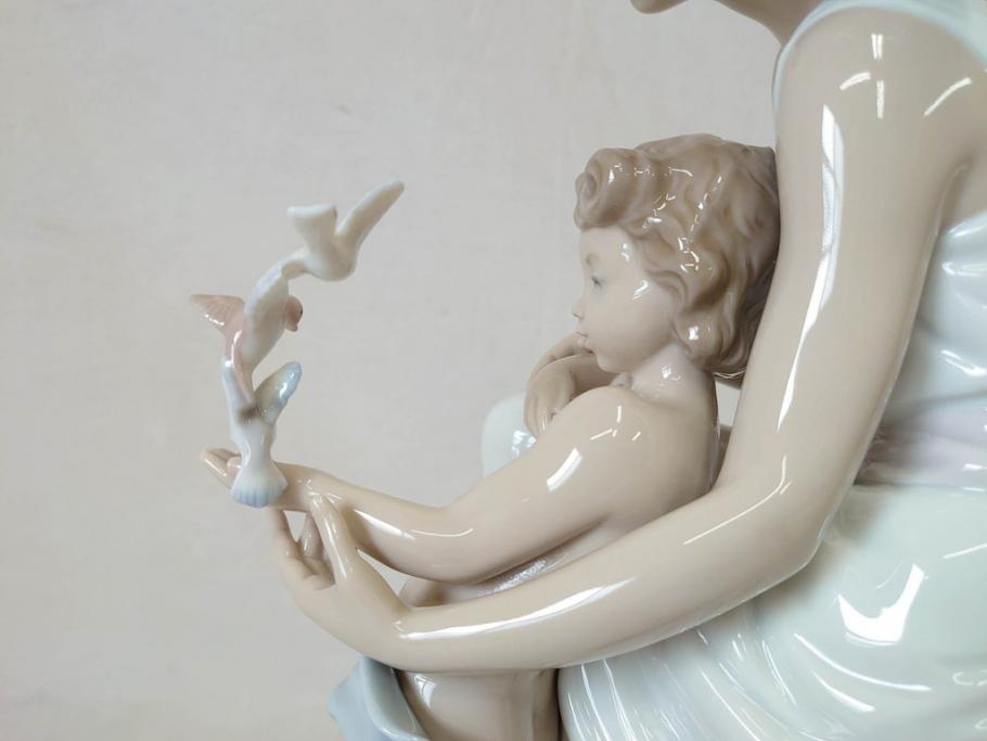 絶版　スペイン　リヤドロ　LLADRO　幼き頃　No.7649　限定4000体　フィギュリン(LA INFANCIA WHERE LOVES BEGINS、家族、ファミリー、陶器人形、置物、オブジェ、箱付き)(R-076745)