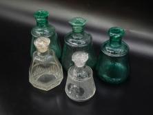 明治期?　伊万里　染付　約11cm　3.6寸　丸いフォルムがぽってりしていて可愛らしい茶碗2客セット(和食器、三寸六分)(R-071498)