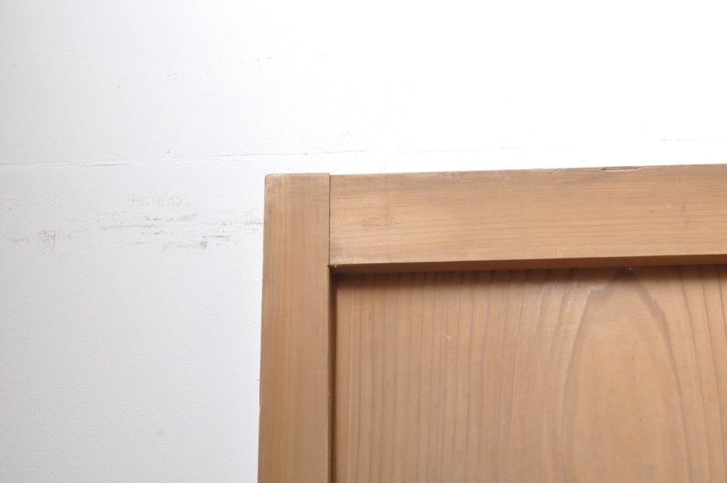 アンティーク建具　明るい木味の温もり溢れる障子帯戸4枚セット(引き戸、障子戸)(R-069275)