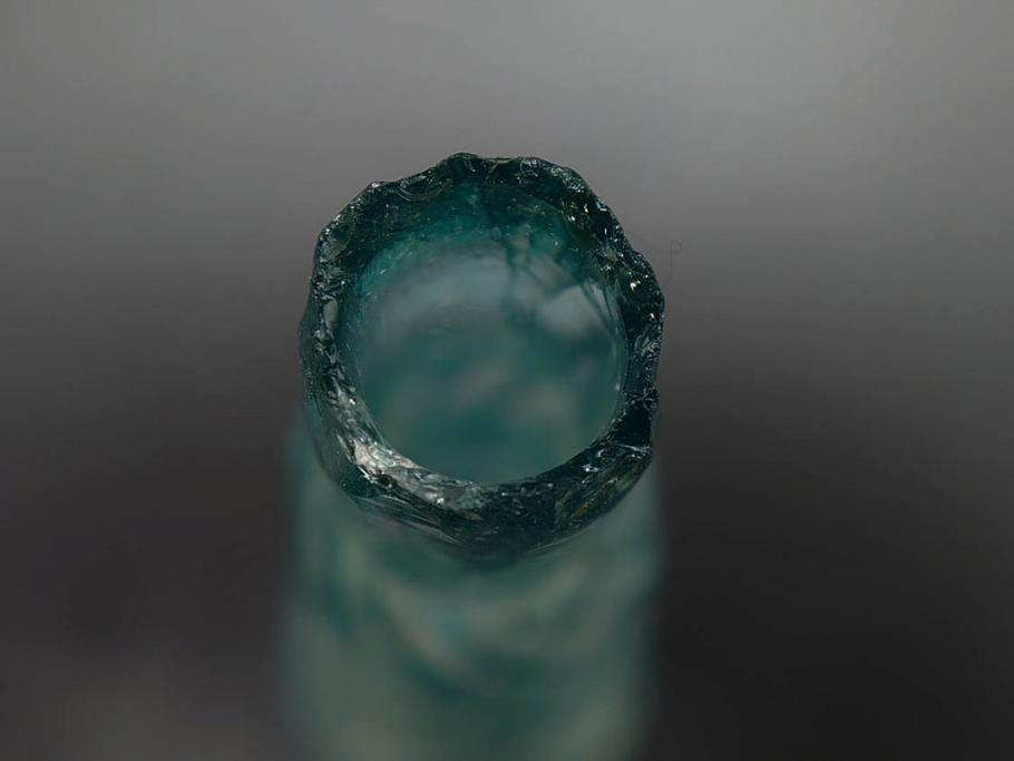 大正～昭和初期　ニッキ水瓶　時代を重ねた味わいあるガラス瓶7点セット(ラムネ瓶、硝子、ビン、花器、花生、花入、フラワーベース、一輪挿し)(R-082972)
