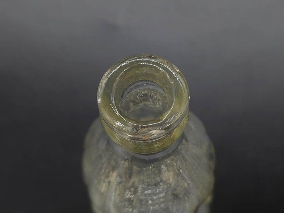 大正～昭和初期　ニッキ水瓶　時代を重ねた味わいあるガラス瓶7点セット(ラムネ瓶、硝子、ビン、花器、花生、花入、フラワーベース、一輪挿し)(R-082972)