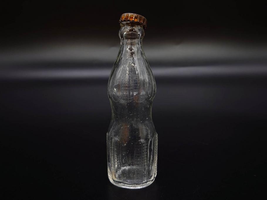 大正～昭和初期　ニッキ水瓶　時代を重ねた味わいあるガラス瓶7点セット(ラムネ瓶、硝子、ビン、花器、花生、花入、フラワーベース、一輪挿し)(R-082972)