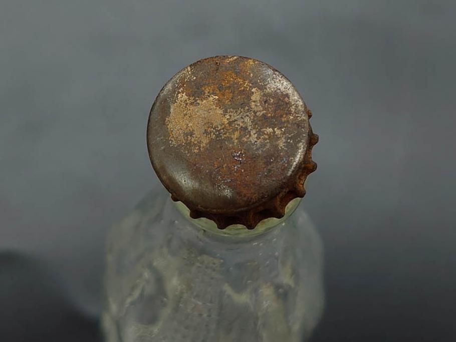 大正～昭和初期　ニッキ水瓶　時代を重ねた味わいあるガラス瓶7点セット(ラムネ瓶、硝子、ビン、花器、花生、花入、フラワーベース、一輪挿し)(R-082972)