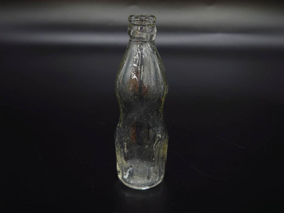大正～昭和初期　ニッキ水瓶　時代を重ねた味わいあるガラス瓶7点セット(ラムネ瓶、硝子、ビン、花器、花生、花入、フラワーベース、一輪挿し)(R-082972)