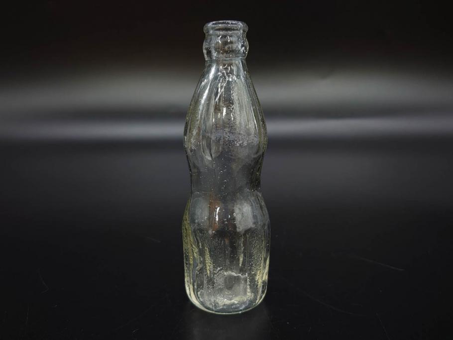 大正～昭和初期　ニッキ水瓶　時代を重ねた味わいあるガラス瓶7点セット(ラムネ瓶、硝子、ビン、花器、花生、花入、フラワーベース、一輪挿し)(R-082972)