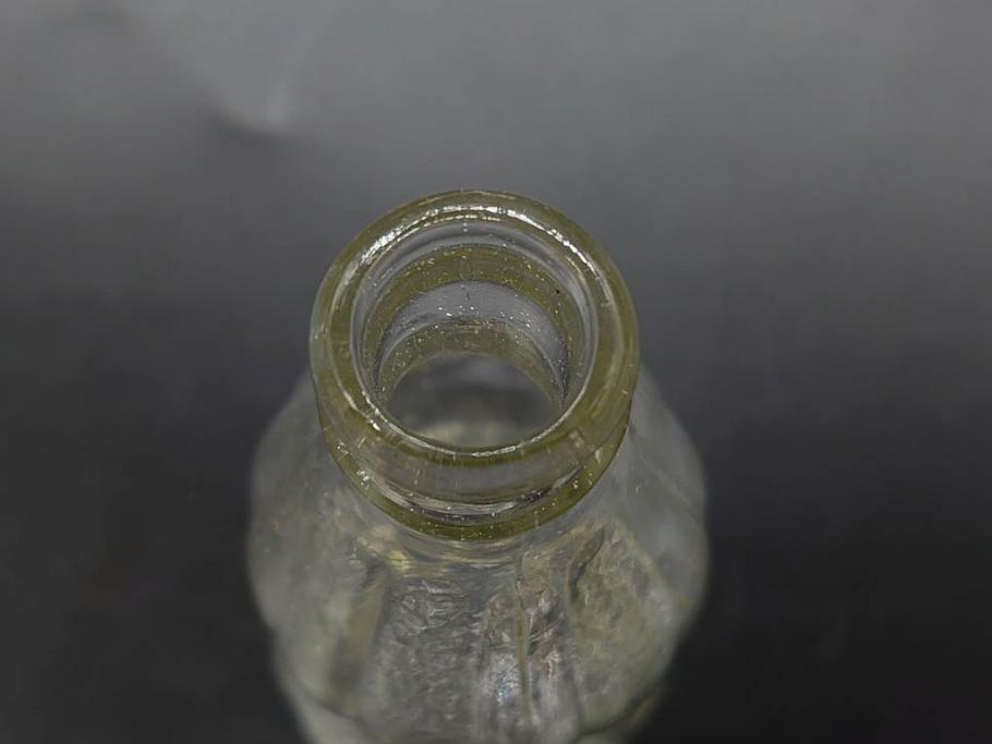 大正～昭和初期　ニッキ水瓶　時代を重ねた味わいあるガラス瓶7点セット(ラムネ瓶、硝子、ビン、花器、花生、花入、フラワーベース、一輪挿し)(R-082972)