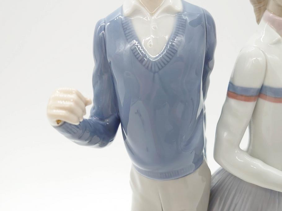 スペイン リヤドロ LLADRO ゴルフのカップル 躍動感溢れる造りが