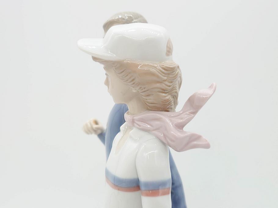 スペイン　リヤドロ　LLADRO　ゴルフのカップル　躍動感溢れる造りが素敵なフィギュリン(箱なし、陶器人形、置物、オブジェ)(R-061660)