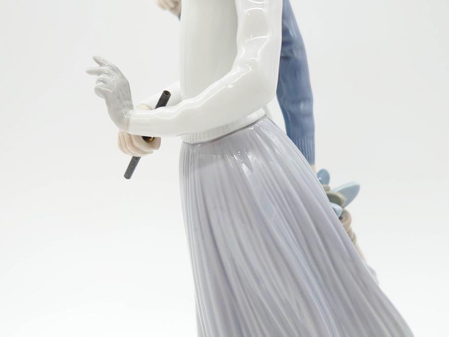 スペイン　リヤドロ　LLADRO　ゴルフのカップル　躍動感溢れる造りが素敵なフィギュリン(箱なし、陶器人形、置物、オブジェ)(R-061660)