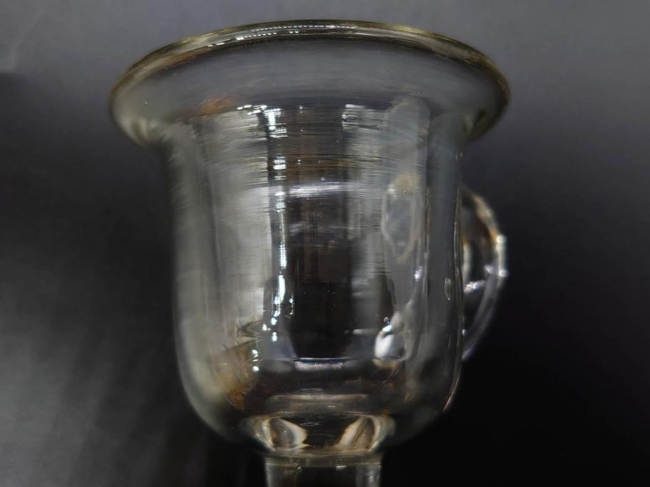 戦前　当時物　切子　アイスクリーム　氷コップ　レトロな雰囲気漂うグラスなど6点セット(デザートカップ、ミニボウル、深皿、小鉢、硝子、ガラス)(R-082938)