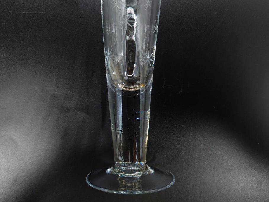 戦前　当時物　切子　アイスクリーム　氷コップ　レトロな雰囲気漂うグラスなど6点セット(デザートカップ、ミニボウル、深皿、小鉢、硝子、ガラス)(R-082938)