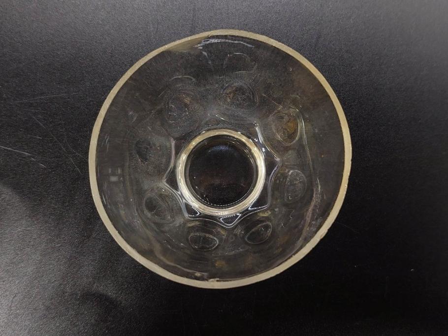 戦前　当時物　切子　アイスクリーム　氷コップ　レトロな雰囲気漂うグラスなど6点セット(デザートカップ、ミニボウル、深皿、小鉢、硝子、ガラス)(R-082938)