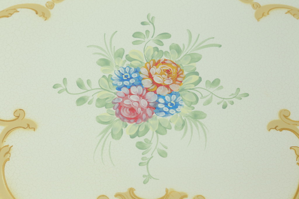 中古　美品　イタリア高級家具　SILIK(シリック)　ロココ調　Art.726　丸みを帯びたデザインが可愛らしい3段チェスト(コモード、サイドチェスト、ドロワー、引き出し)(定価約90万円)(R-065469)
