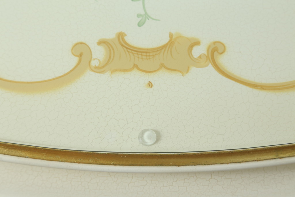 中古　美品　イタリア高級家具　SILIK(シリック)　ロココ調　Art.726　丸みを帯びたデザインが可愛らしい3段チェスト(コモード、サイドチェスト、ドロワー、引き出し)(定価約90万円)(R-065469)
