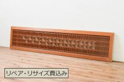 アンティーク建具　上手物!!　美しい杢目が目を惹く高級帯戸4枚セット(板戸、引き戸)(R-064310)