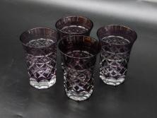 イギリス　EYNSLEY(エインズレイ)　オーチャードゴールド　約21cm　食卓を彩る華やかなプレート4枚セット(スティル・ライフ・フルーツ、洋食器、英国)(R-076814)