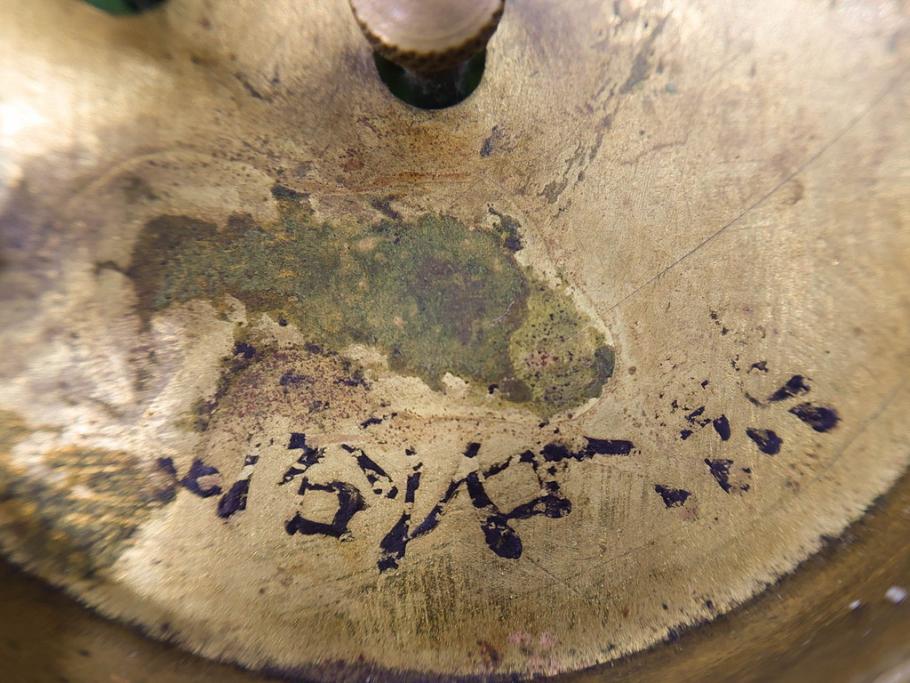 ジャンク品　戦前　東洋時計株式会社(TOYO CLOCK FACTORY)　ゼンマイ式　細やかな意匠が施されたエレガントな雰囲気溢れる置時計(置き時計、日本製、ガラス、硝子)(R-083033)