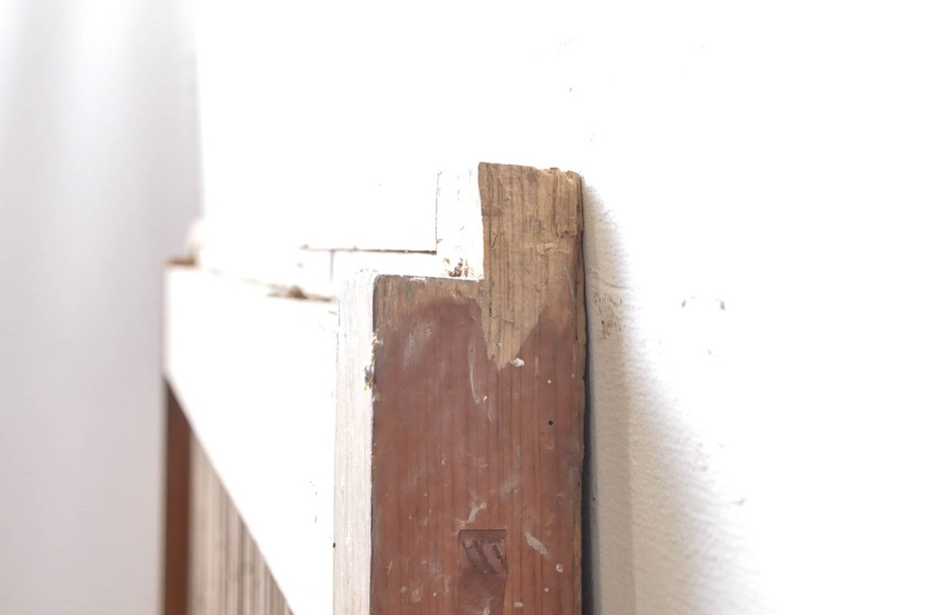 アンティーク建具　和の風情が感じられる杉材の素朴な蔵戸1枚(引き戸、玄関戸)(R-069234)
