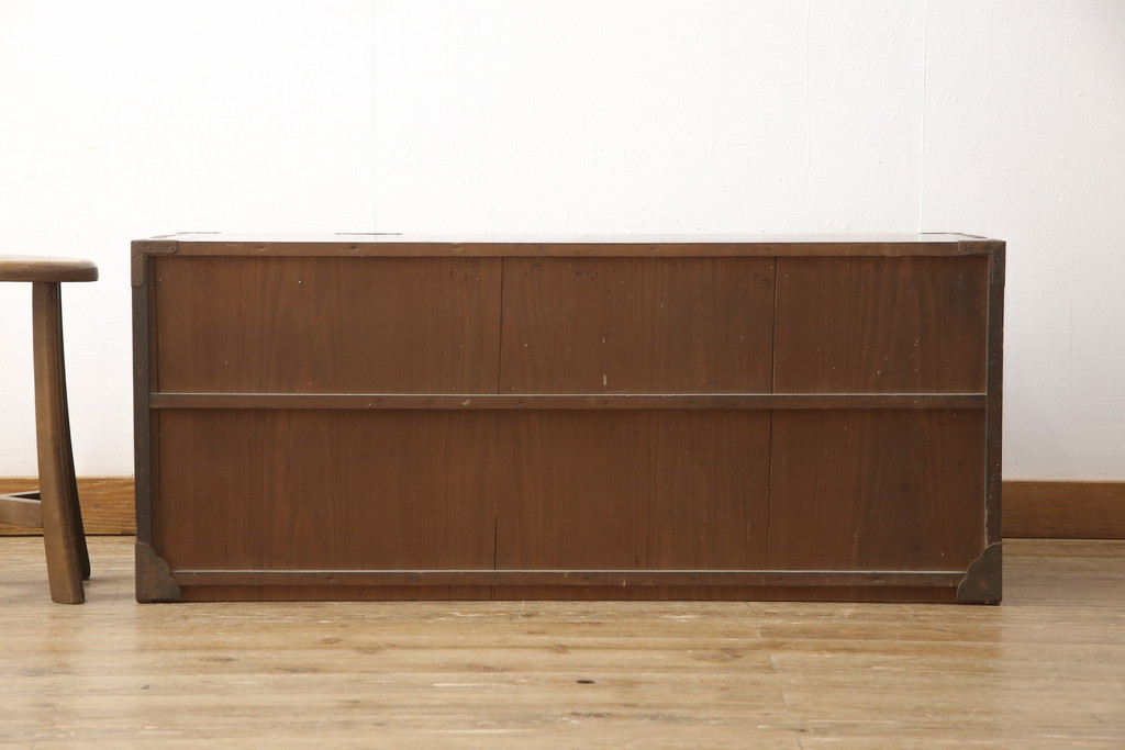 和製アンティーク　前面桐材　桜丸金具　品のある佇まいが魅力的な米沢箪笥(和タンス、時代箪笥、収納箪笥、整理タンス)(R-058082)