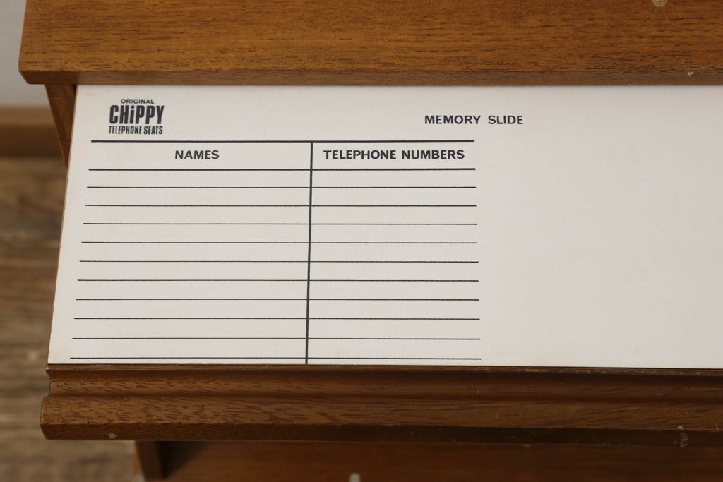 イギリスビンテージ　CHiPPY TELEPHONE SEATS　北欧スタイルのお部屋に取り入れたいテレフォンベンチ(サイドテーブル、スツール、電話台、ナイトテーブル、ヴィンテージ)(R-061573)
