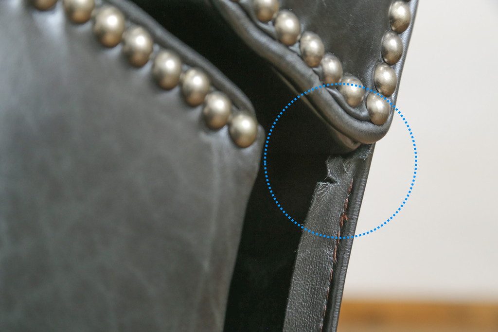 中古　DREXEL HERITAGE(ドレクセルヘリテイジ)　Upholstery(アップホルスタリー)コレクション　本革(レザー)　高級感溢れる佇まいが魅力のリクライニング付き1人掛けソファ(一人掛けソファ、1P、パーソナルチェア、ラウンジチェア、リクライニングソファ、アームソファ、フットレスト)(R-067021)