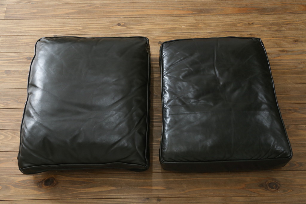 中古　DREXEL HERITAGE(ドレクセルヘリテイジ)　Upholstery(アップホルスタリー)コレクション　本革(レザー)　高級感溢れる佇まいが魅力のリクライニング付き1人掛けソファ(一人掛けソファ、1P、パーソナルチェア、ラウンジチェア、リクライニングソファ、アームソファ、フットレスト)(R-067021)