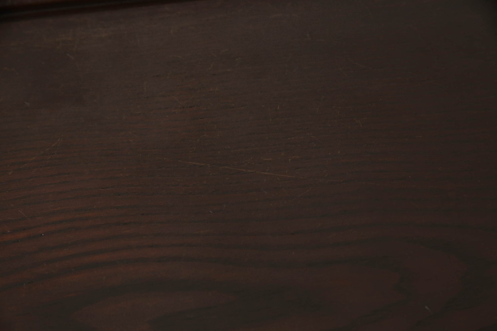中古　美品　上手物　欅(ケヤキ)材　内部桐材　国産職人手造り品　格子戸入り　高級水屋箪笥サイドボード(茶箪笥、茶棚、収納棚、戸棚、食器棚)(R-068822)