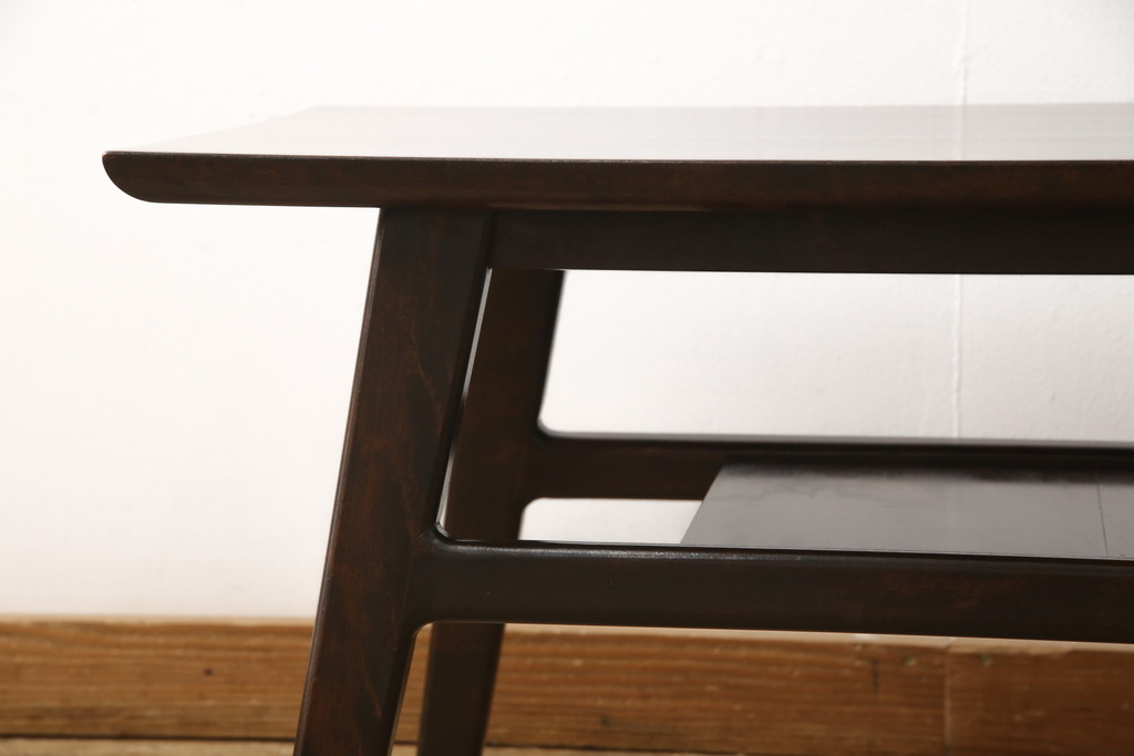和製ビンテージ　松本民芸家具　シンプルな中に木の温かみが感じられる#201型茶卓(定価約12万円)(センターテーブル、ローテーブル、ヴィンテージ)(R-057439)