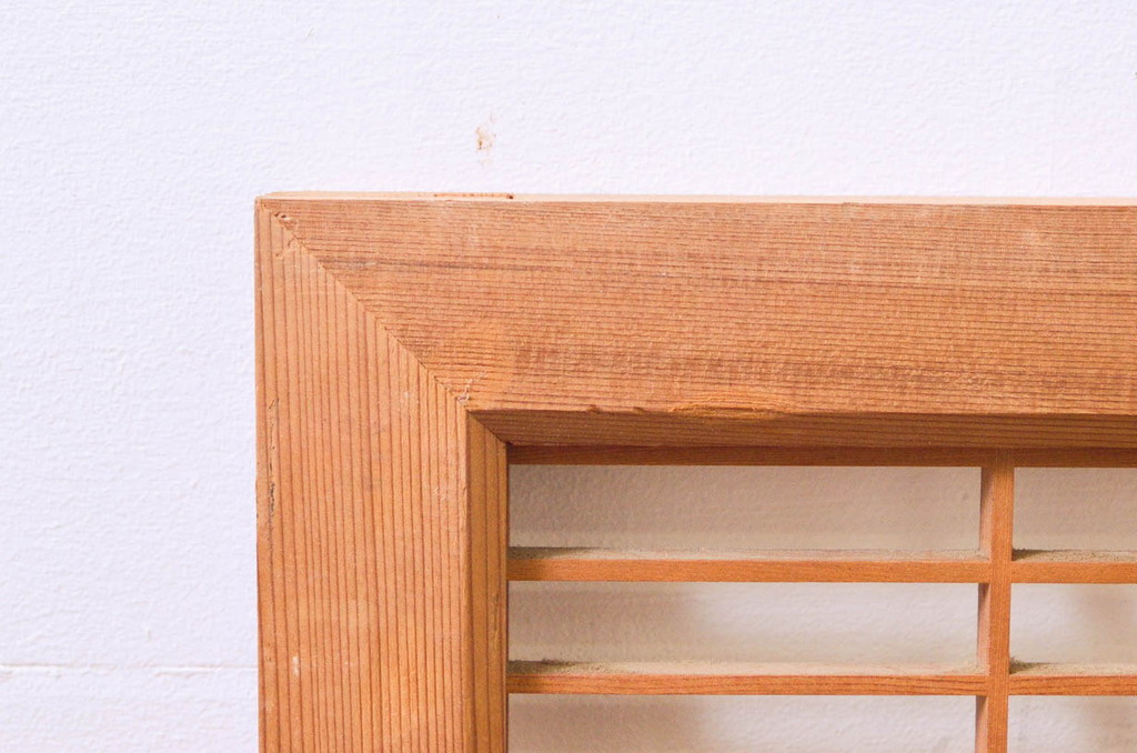 アンティーク建具　松・鷲　彫刻と組子細工の組み合わせが美しい欄間2枚セット(明り取り、明かり取り)(R-074282)